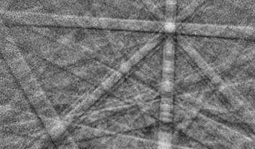 Image of microstructure from the electron backscatter diffraction