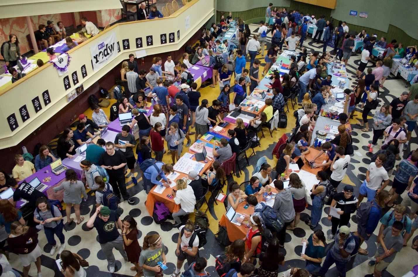 Student Activities Fair in the Smith Union